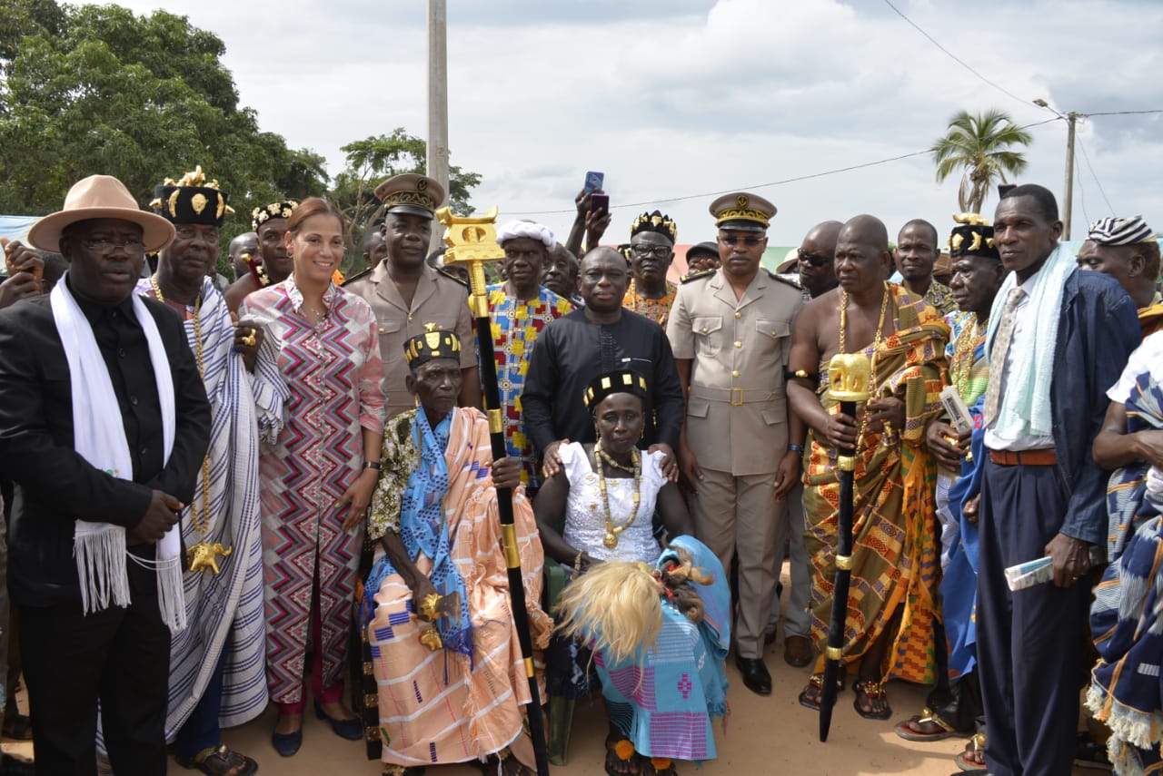 Intronisation du chef de la communauté baoulé de la sous-préfecture de Liliyo dans le département de Soubré.