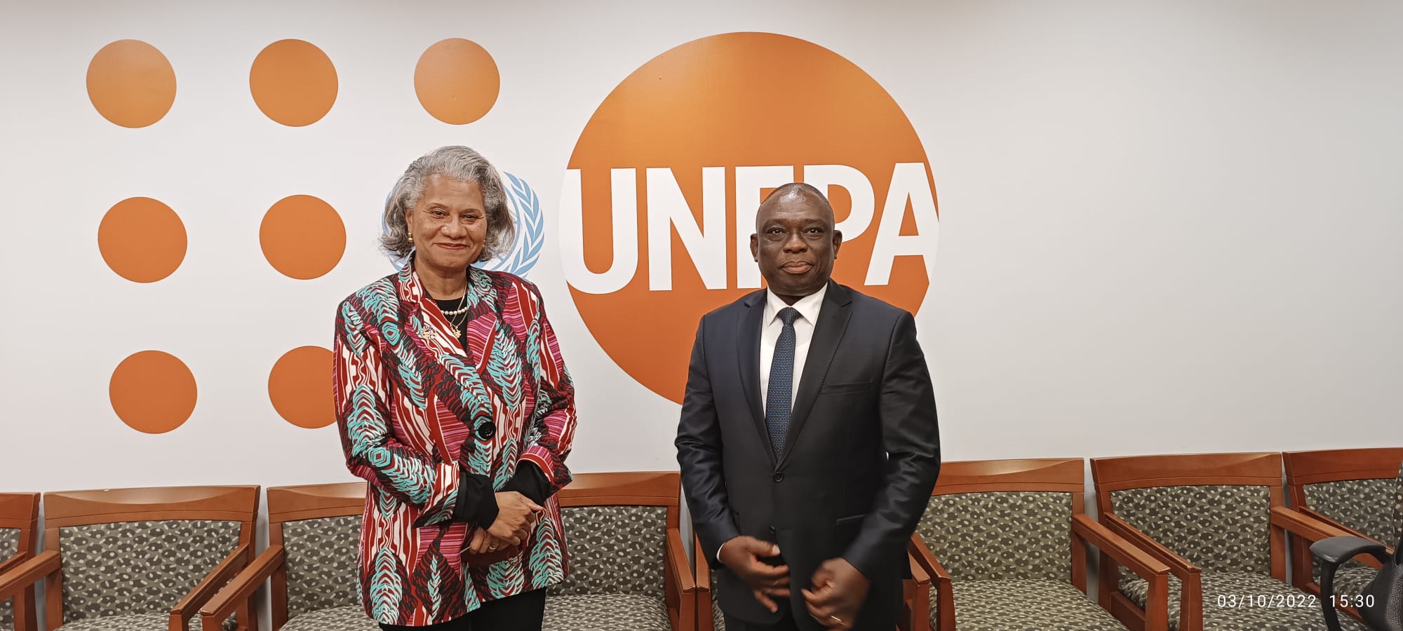 La Responsable du FNUPA reçoit le Ministre Ivoirien de la Réconciliation.