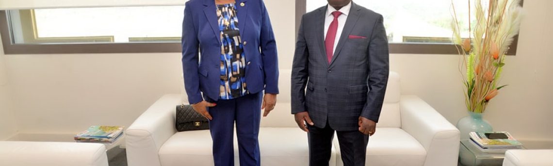 Diplomatie : l’Ambassadeur du Libéria madame Willye Mai Tolbert King chez le Ministre de la Réconciliation et de la Cohésion Nationale.